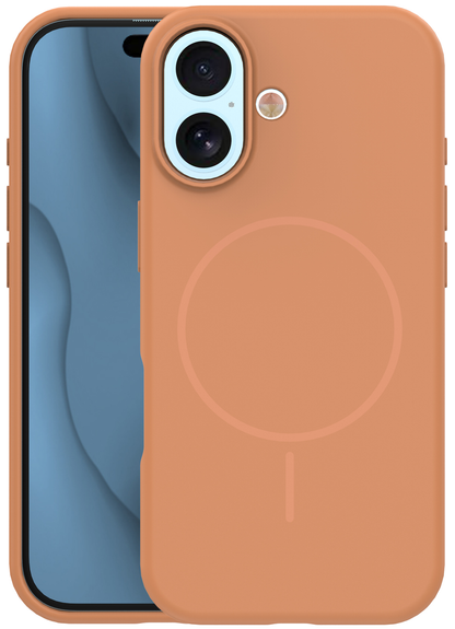 Funda MagSafe para Apple iPhone 17, OEM, Silicone Thin, Naranja