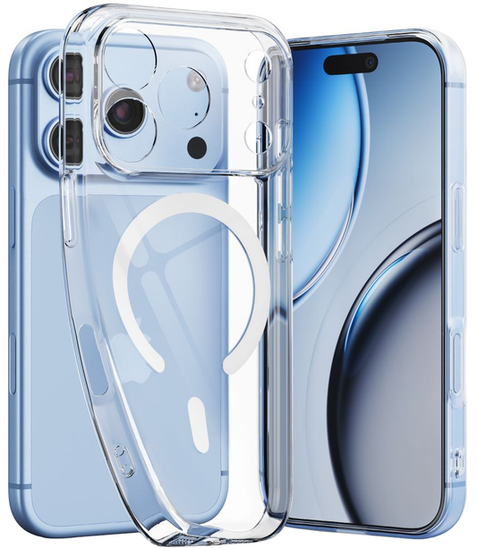 Funda MagSafe para Apple iPhone 18 Pro / 17 Pro, Tech-Protect, Flexair, Transparente
