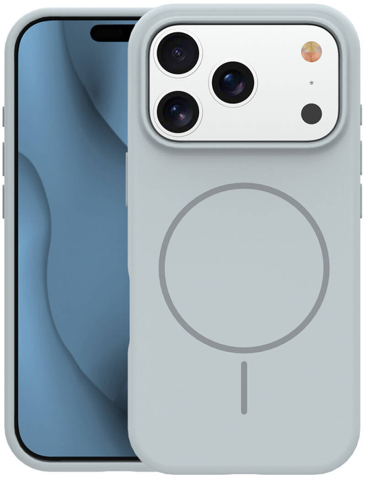 Funda MagSafe para Apple iPhone 18 Pro Max / 17 Pro Max, OEM, Silicona Delgada, Gris