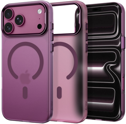 Funda MagSafe para Apple iPhone 18 Pro / 17 Pro, Tech-Protect, MagZero, Granate Mate