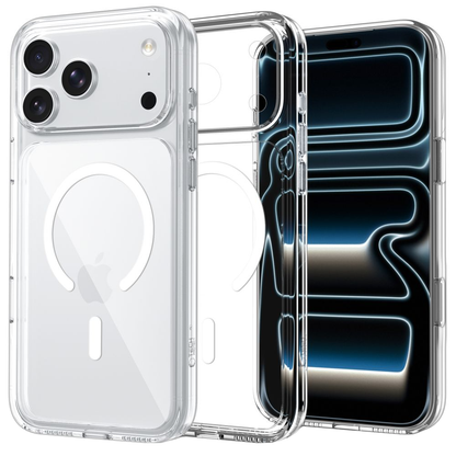Funda MagSafe para Apple iPhone 18 Pro / 17 Pro, Tech-Protect, Flexair Hybrid CC, Transparente