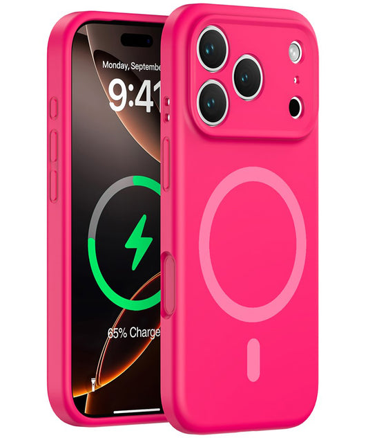 Funda MagSafe para Apple iPhone 17 Pro, OEM, Silicona Líquida, Rosa