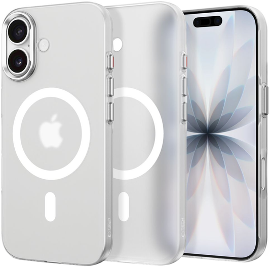 Funda MagSafe para Apple iPhone 17, Tech-Protect, MagZero, Blanco Mate