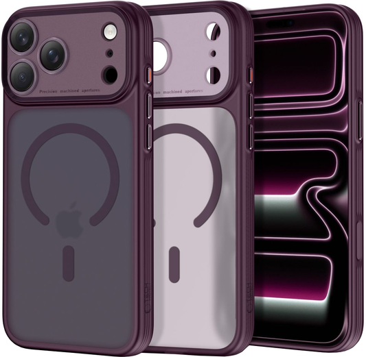 Funda MagSafe para Apple iPhone 18 Pro / 17 Pro, Tech-Protect, MagPeak CC, Vino Mate