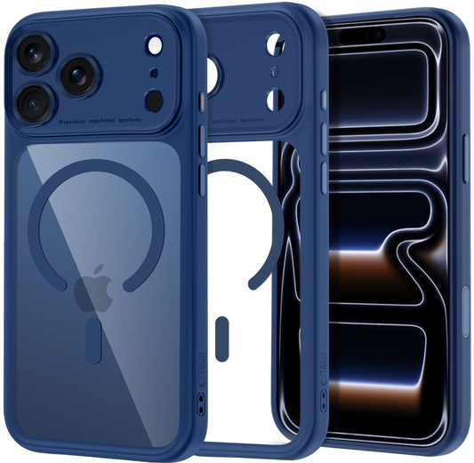 Funda MagSafe para Apple iPhone 18 Pro Max / 17 Pro Max, Tech-Protect, MagPeak CC, Azul Marino