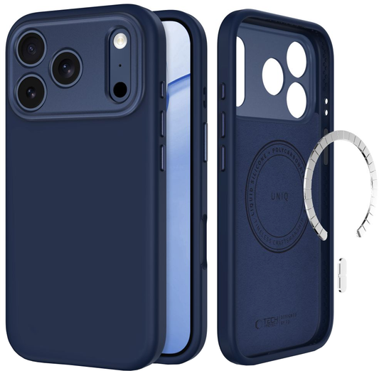 Funda MagSafe para Apple iPhone 18 Pro Max / 17 Pro Max, Tech-Protect, Uniq CC, Azul marino