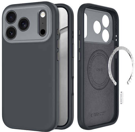 Funda MagSafe para Apple iPhone 18 Pro Max / 17 Pro Max, Tech-Protect, Uniq CC, Gris
