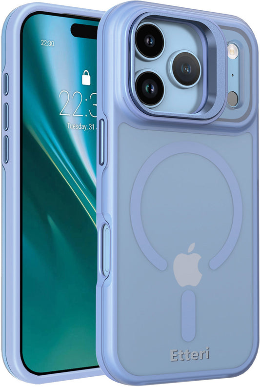 Funda MagSafe para Apple iPhone 18 Pro / 17 Pro, Etteri, Morning Fog, Azul