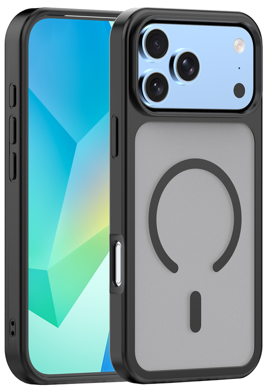 Funda MagSafe para Apple iPhone 18 Pro / 17 Pro, OEM, Mag Matt Big Hole, Negra