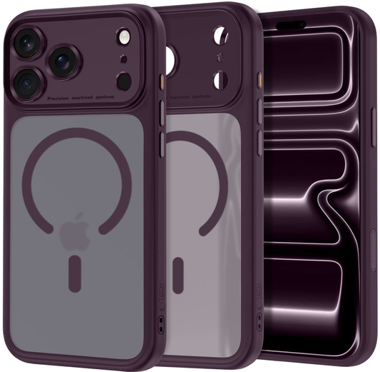 Funda MagSafe para Apple iPhone 18 Pro / 17 Pro, Tech-Protect, MagPeak CC, Vino Mate