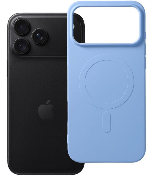 Funda MagSafe para Apple iPhone 18 Pro Max / 17 Pro Max, OEM, Silicone Mag (Big Hole), azul celeste