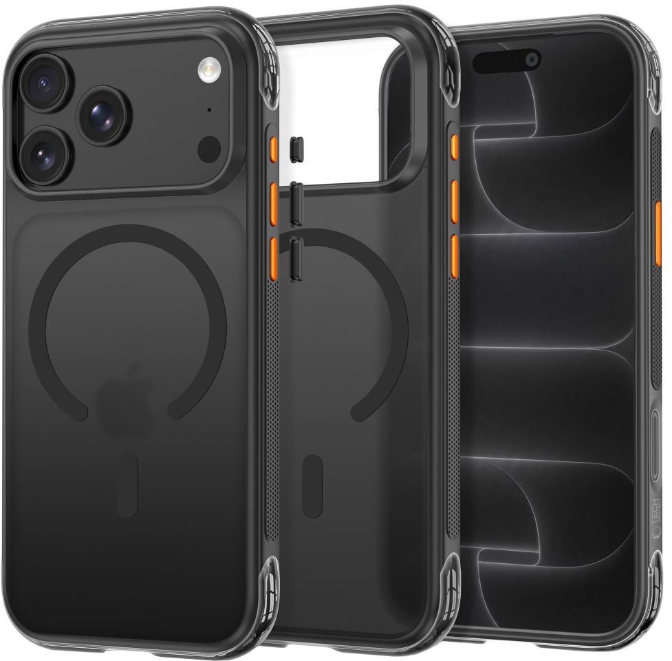 Funda MagSafe para Apple iPhone 18 Pro Max / 17 Pro Max, Tech-Protect, MagAir CC, negra mate
