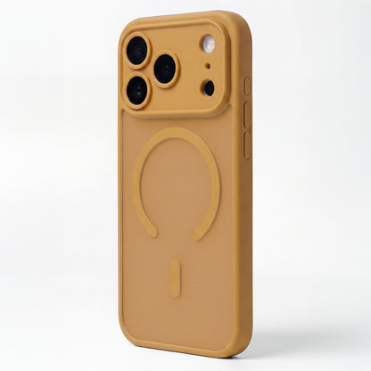 MagSafe Case for Apple iPhone 18 Pro Max / 17 Pro Max, OEM, Mag Matt Big Hole, Brown