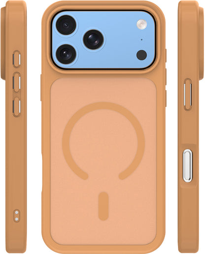 MagSafe Case for Apple iPhone 18 Pro Max / 17 Pro Max, OEM, Mag Matt Big Hole, Brown