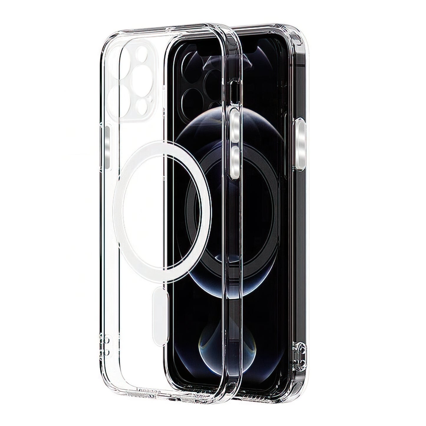 Funda MagSafe para Apple iPhone 16 Pro, OEM, Transparente con Protección para Cámara, Transparente