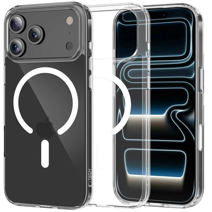 Funda MagSafe para Apple iPhone 17 Pro, Tech-Protect, Flexair Hybrid CC, Transparente