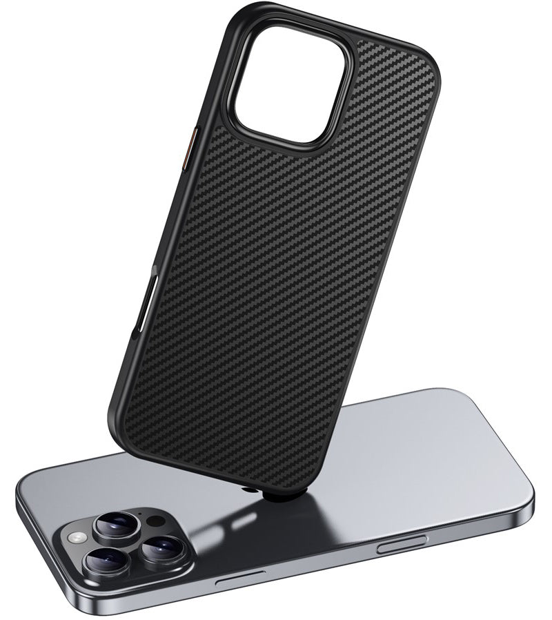 Funda MagSafe para Apple iPhone 16 Pro, OEM, Carbono, Negra