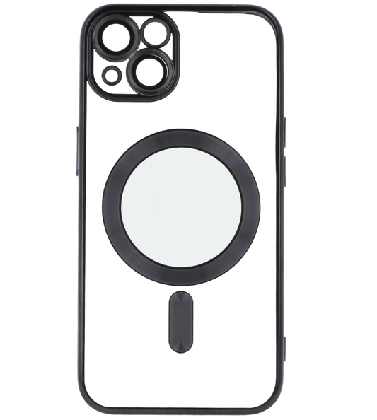 Funda MagSafe para Apple iPhone 18 Pro Max / 17 Pro Max, OEM, Color Chrome Mag, Negra