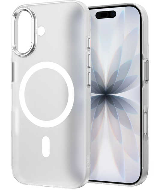 Funda MagSafe para Apple iPhone 17, Tech-Protect, MagZero, Blanco Mate