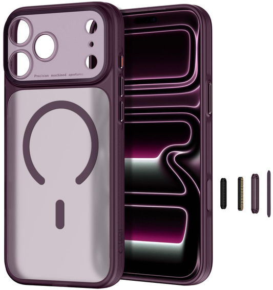 Funda MagSafe para Apple iPhone 18 Pro Max / 17 Pro Max, Tech-Protect, MagPrime CC, Granate Mate