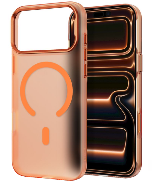 Funda MagSafe para Apple iPhone 18 Pro Max / 17 Pro Max, Tech-Protect, MagZero, Naranja Mate