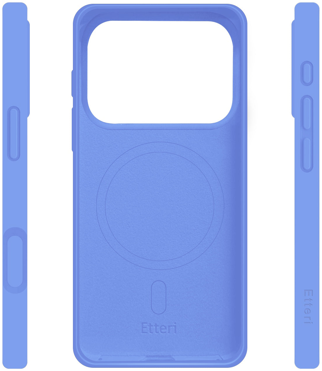Funda MagSafe para Apple iPhone 18 Pro Max / 17 Pro Max, Etteri, Silicone Mag, Azul