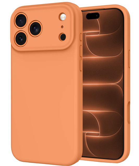 Funda MagSafe para Apple iPhone 18 Pro Max / 17 Pro Max, Tech-Protect, silicona, naranja.