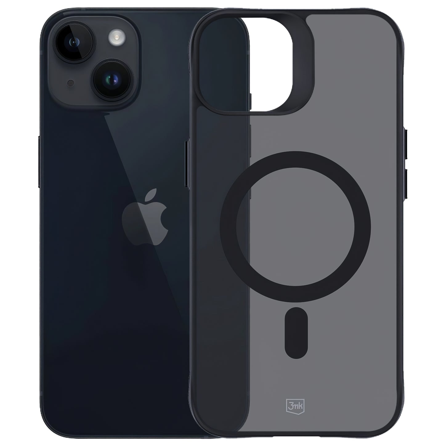Funda MagSafe para Apple iPhone 14 / 13, 3MK, Smoke MagCase, Negra