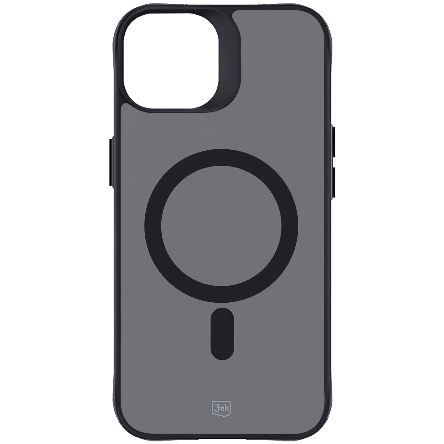 Funda MagSafe para Apple iPhone 15, 3MK, Smoke MagCase, Negra