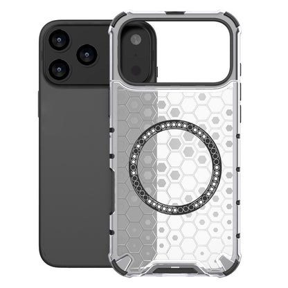 Funda MagSafe para Apple iPhone 17 Pro Max, Techsuit, HoneyComb Shield, Blanca