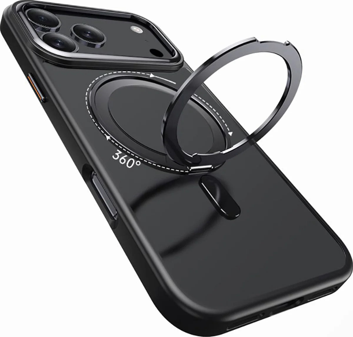 MagSafe Case for Apple iPhone 17 Pro, Tech-Protect, MagRing, Black