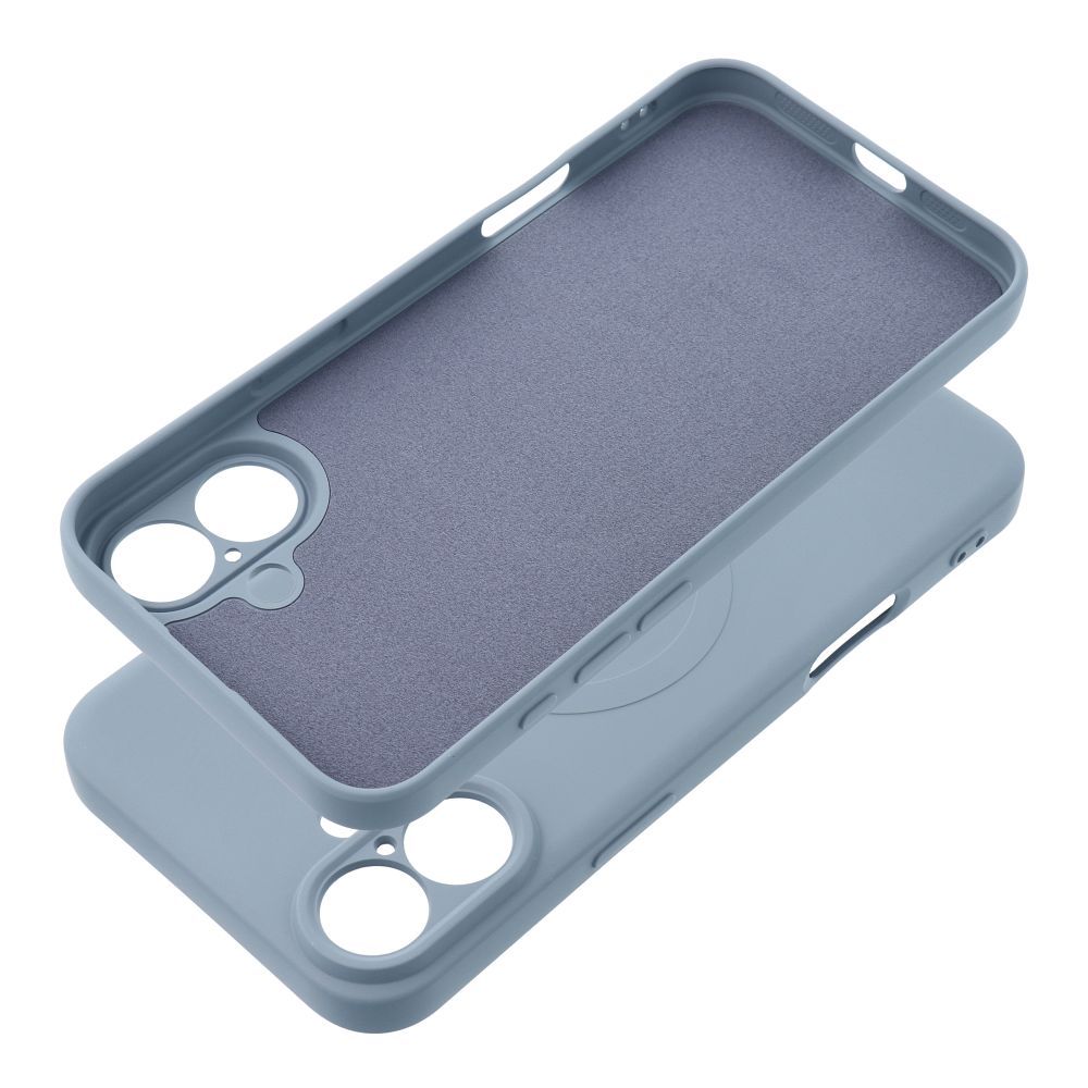 Funda MagSafe para Apple iPhone 17e / 16e, OEM, Silicone Mag, Azul