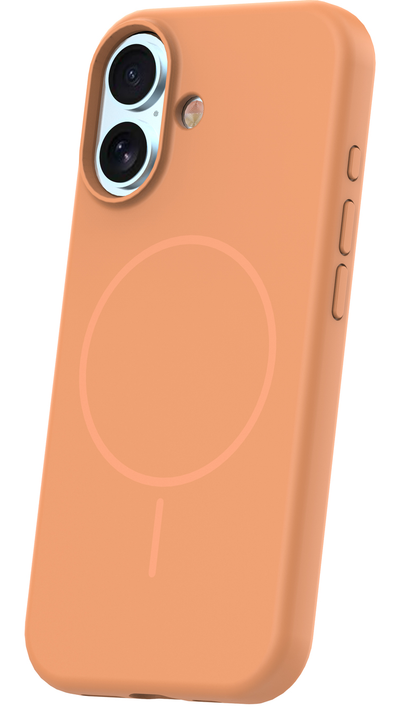 Funda MagSafe para Apple iPhone 17, OEM, Silicone Thin, Naranja