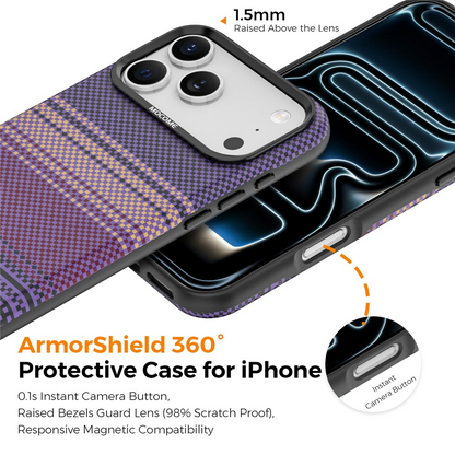 Funda MagSafe para Apple iPhone 17 Pro, OEM, Gradient Rainbow, Morado