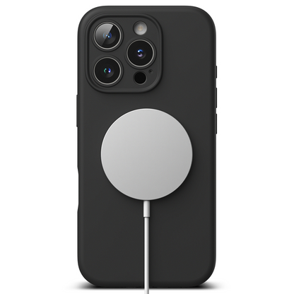 Funda MagSafe para Apple iPhone 16 Pro Max, Ringke, Silicona, Negra, Reacondicionada