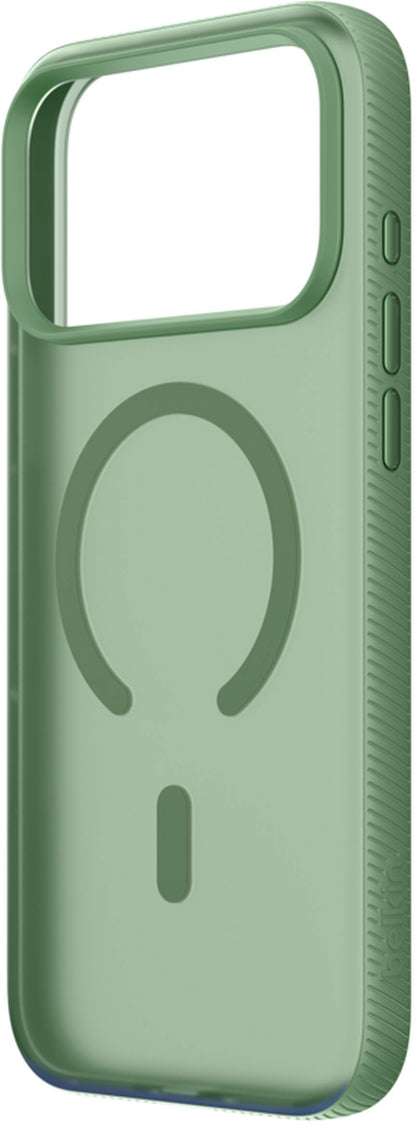 Funda MagSafe para Apple iPhone 17 Pro, Belkin, SheerForce Grip, Verde MSA035hqSE