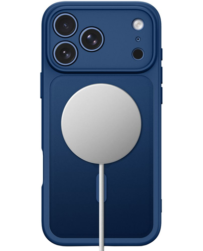 Funda MagSafe para Apple iPhone 18 Pro / 17 Pro, Tech-Protect, BasicMag, Azul Marino Mate