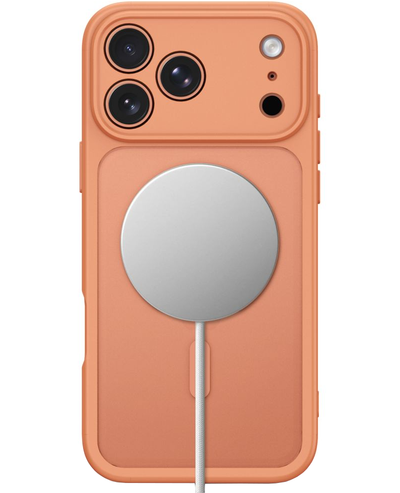 Funda MagSafe para Apple iPhone 18 Pro / 17 Pro, Tech-Protect, BasicMag, Naranja Mate