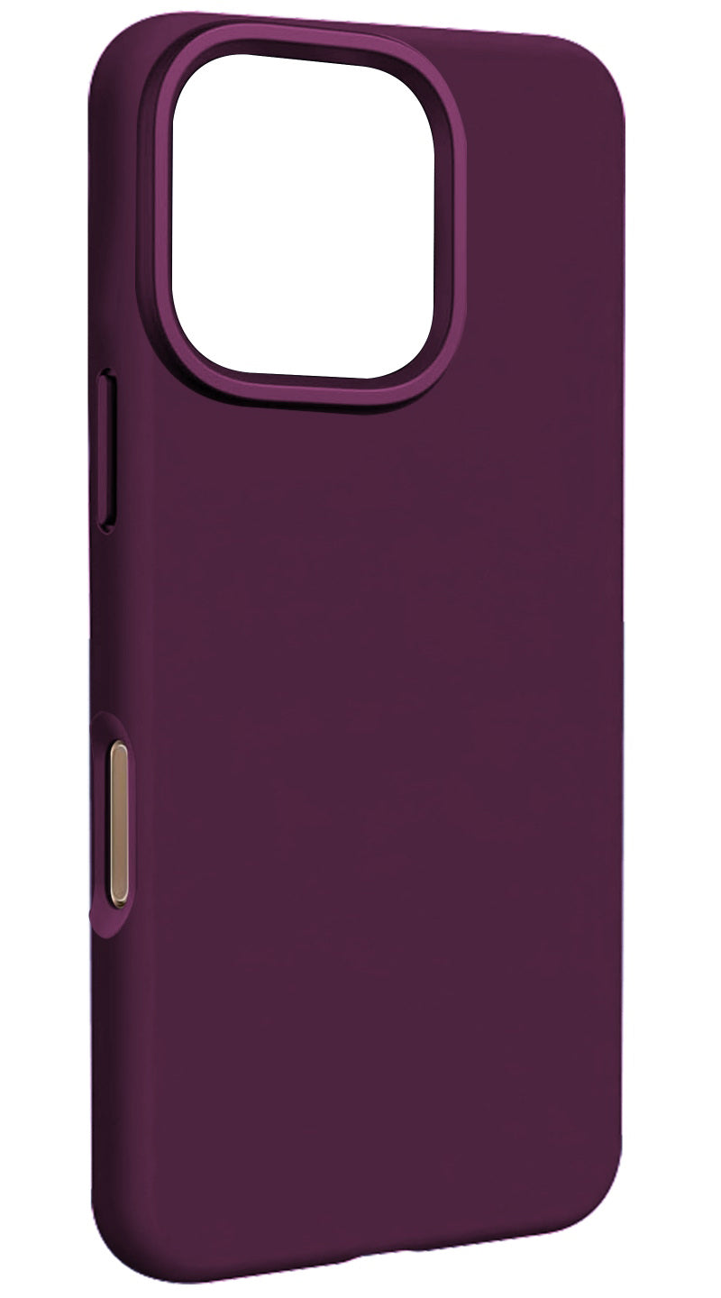 Funda MagSafe para Apple iPhone 16 Pro, Etteri, Silicone Mag, Granate