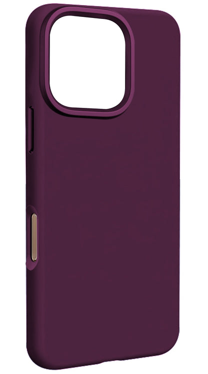 Funda MagSafe para Apple iPhone 16 Pro, Etteri, Silicone Mag, Granate