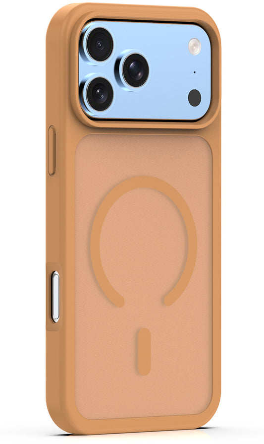 Funda MagSafe para Apple iPhone 18 Pro Max / 17 Pro Max, OEM, Mag Matt Big Hole, Marrón