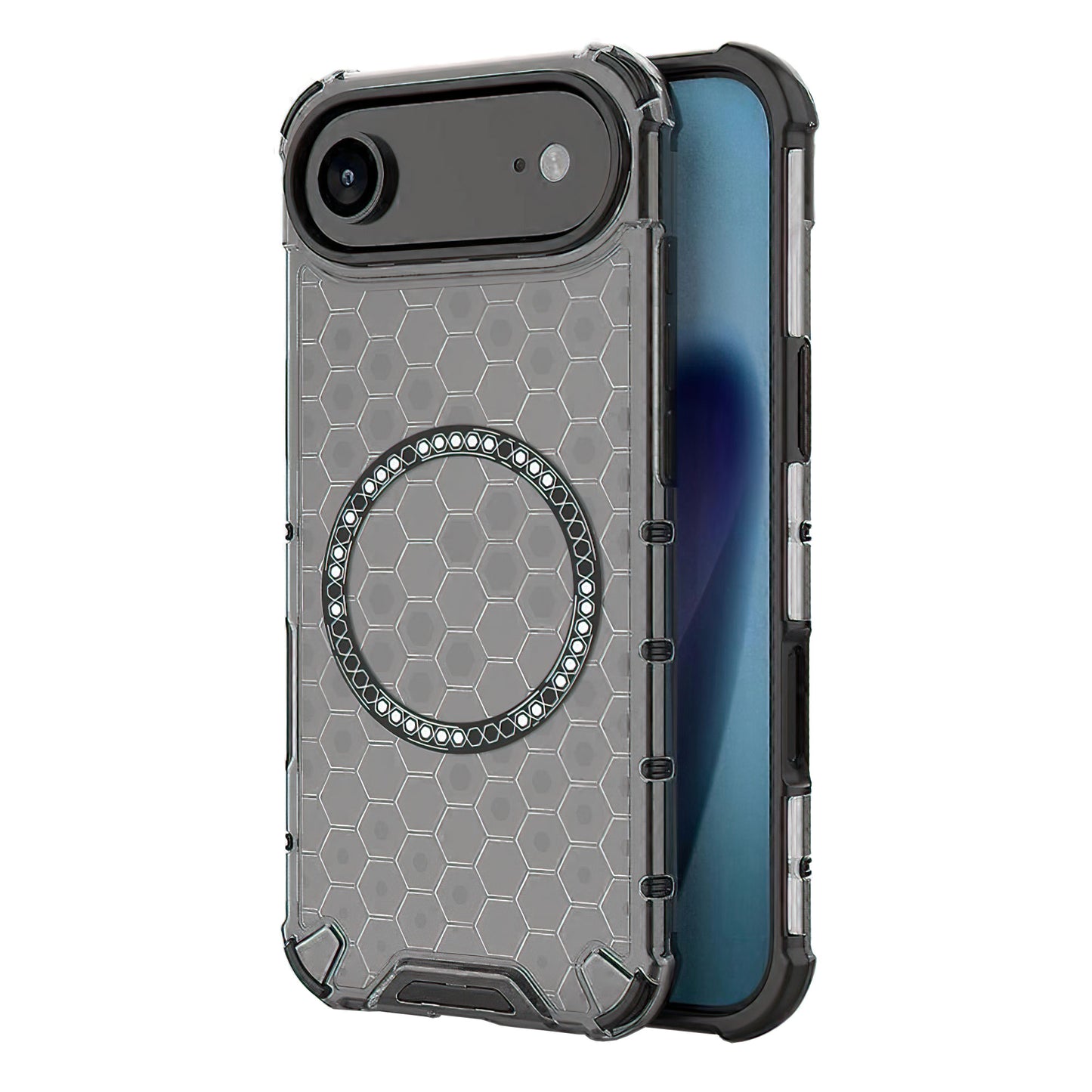 Funda MagSafe para Apple iPhone 17 Air, Techsuit, HoneyComb Shield, Negra