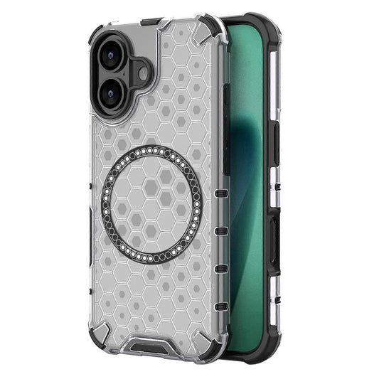 Funda MagSafe para Apple iPhone 17, Techsuit, HoneyComb Shield, Blanca
