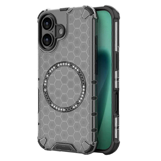 Funda MagSafe para Apple iPhone 17, Techsuit, HoneyComb Shield, Negra