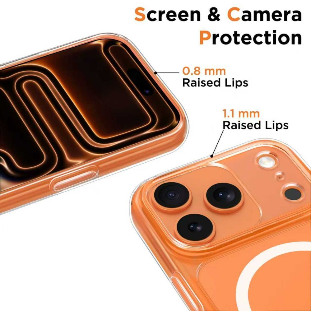 Funda MagSafe para Apple iPhone 17 Pro Max, Tech-Protect, MagPeak, Transparente