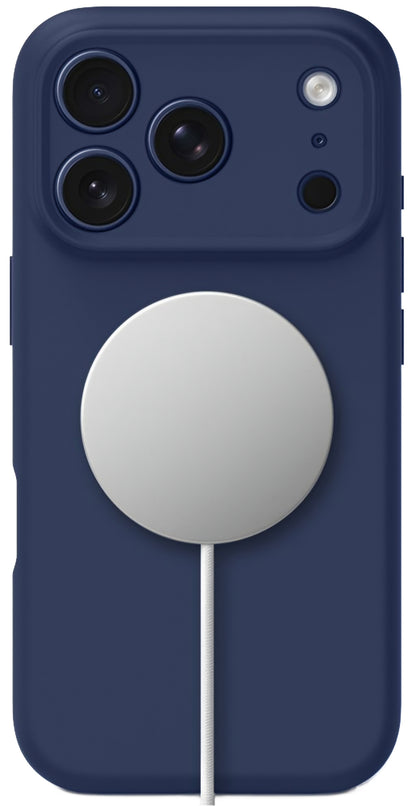 MagSafe Case for Apple iPhone 17 Pro, Tech-Protect, Silicone, Navy Blue