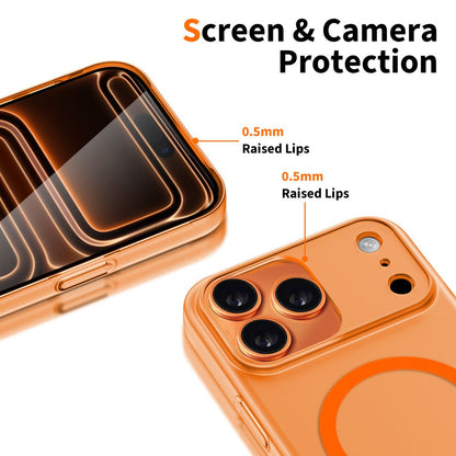 Funda MagSafe para Apple iPhone 17 Pro Max, Tech-Protect, MagSlim, Naranja Mate