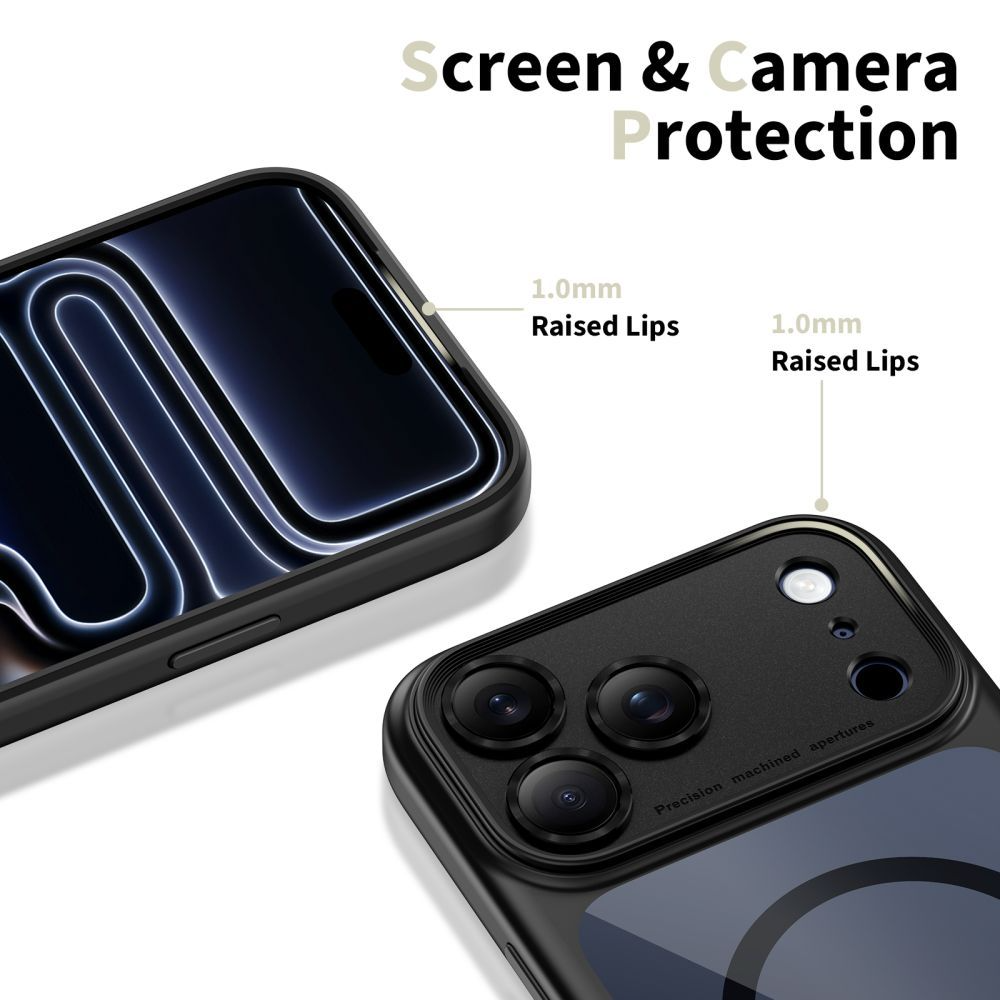 Funda MagSafe para Apple iPhone 17 Pro, Tech-Protect, MagPeak, Azul marino