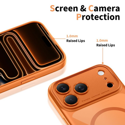 Funda MagSafe para Apple iPhone 17 Pro, Tech-Protect, MagPeak, Naranja