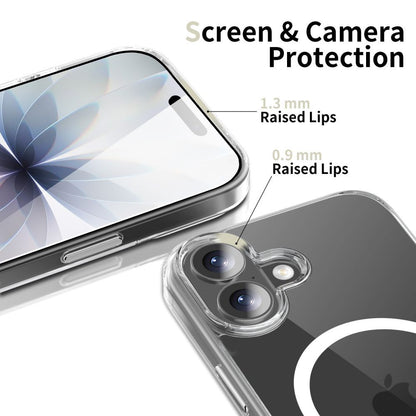 Funda MagSafe para Apple iPhone 17, Tech-Protect, Flexair Hybrid CC, Transparente